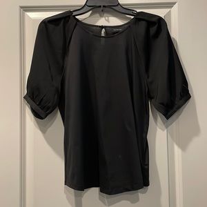 Puffy sleeves black blouse from Who What Wear (S)